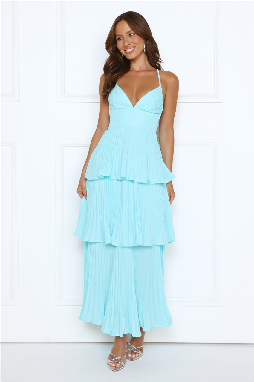 Fashionably Ever After Maxi Dress Aqua
