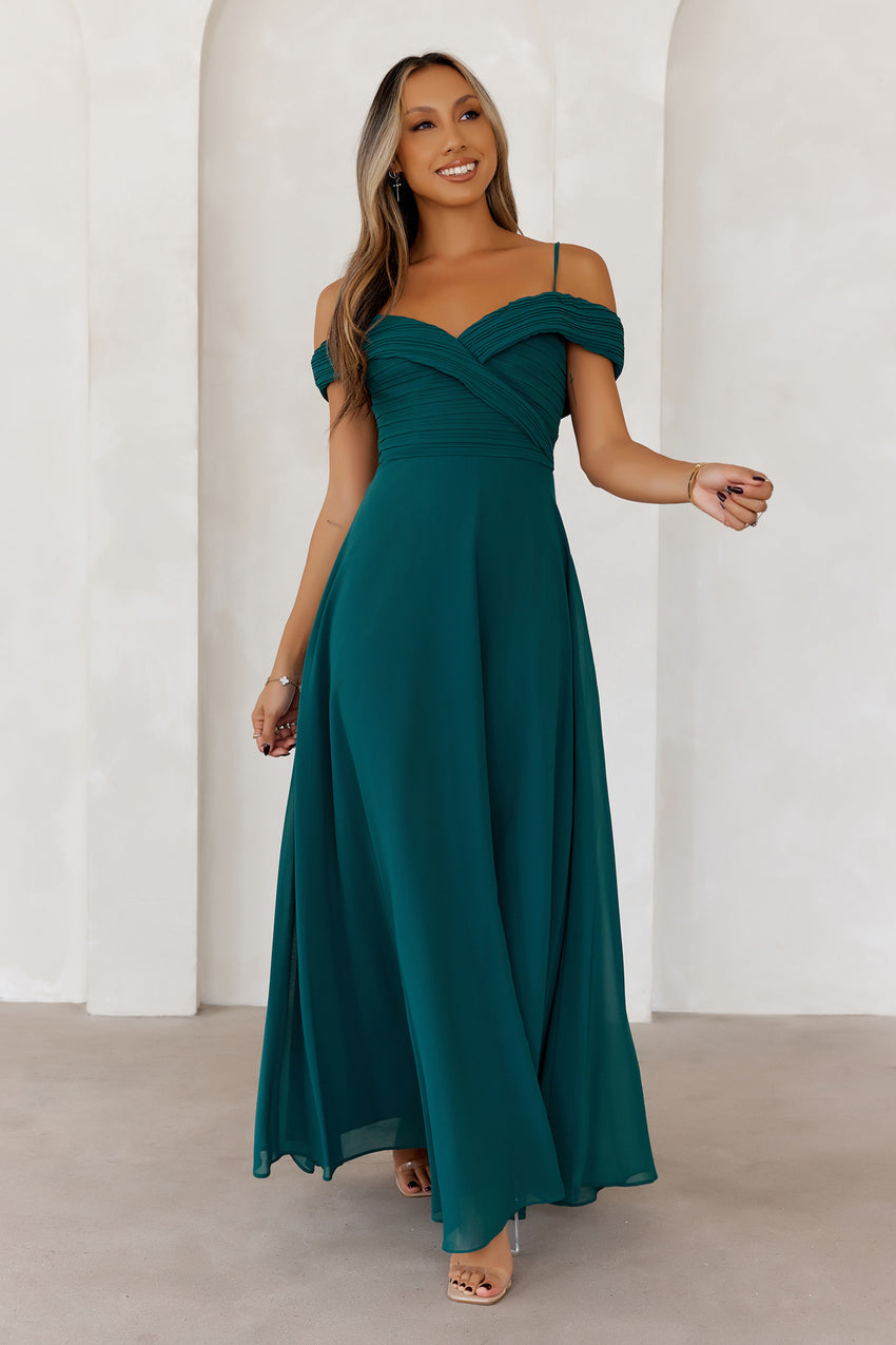 Luxurious Aurora Maxi Dress Teal