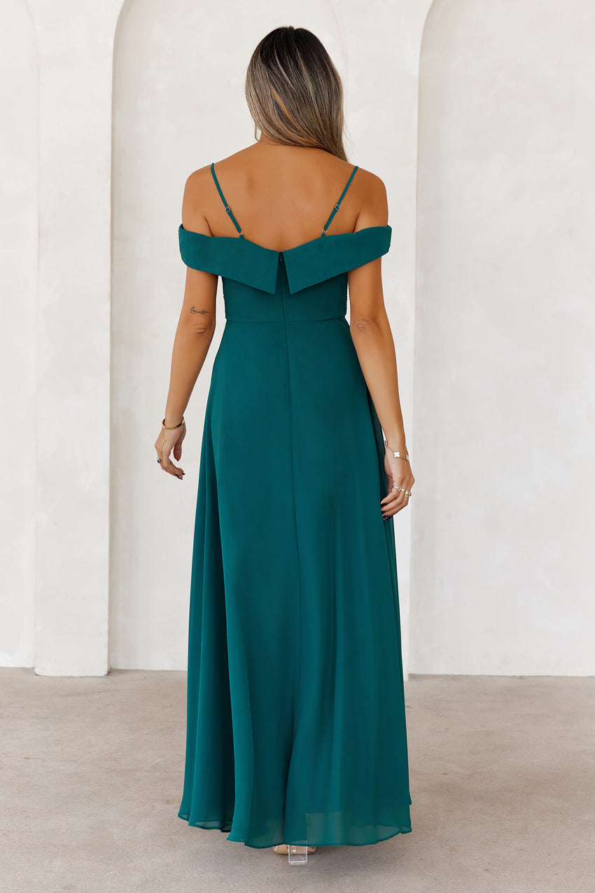 Luxurious Aurora Maxi Dress Teal