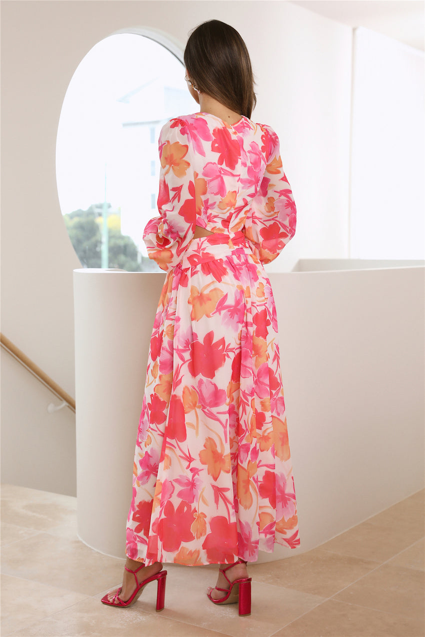 Spring Sunsets Maxi Dress Floral