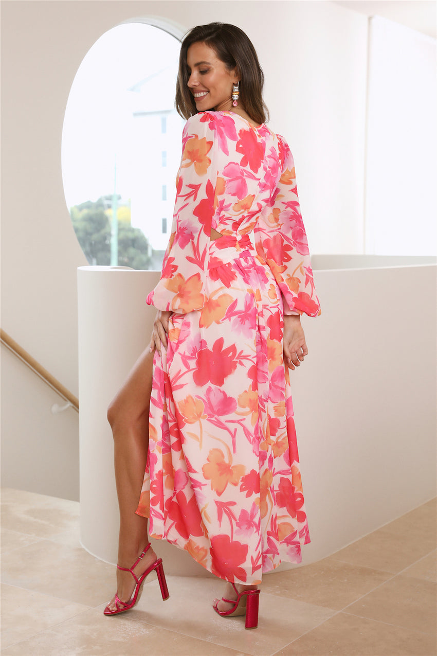Spring Sunsets Maxi Dress Floral