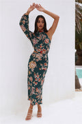 Love Your Needs Midi Dress Teal