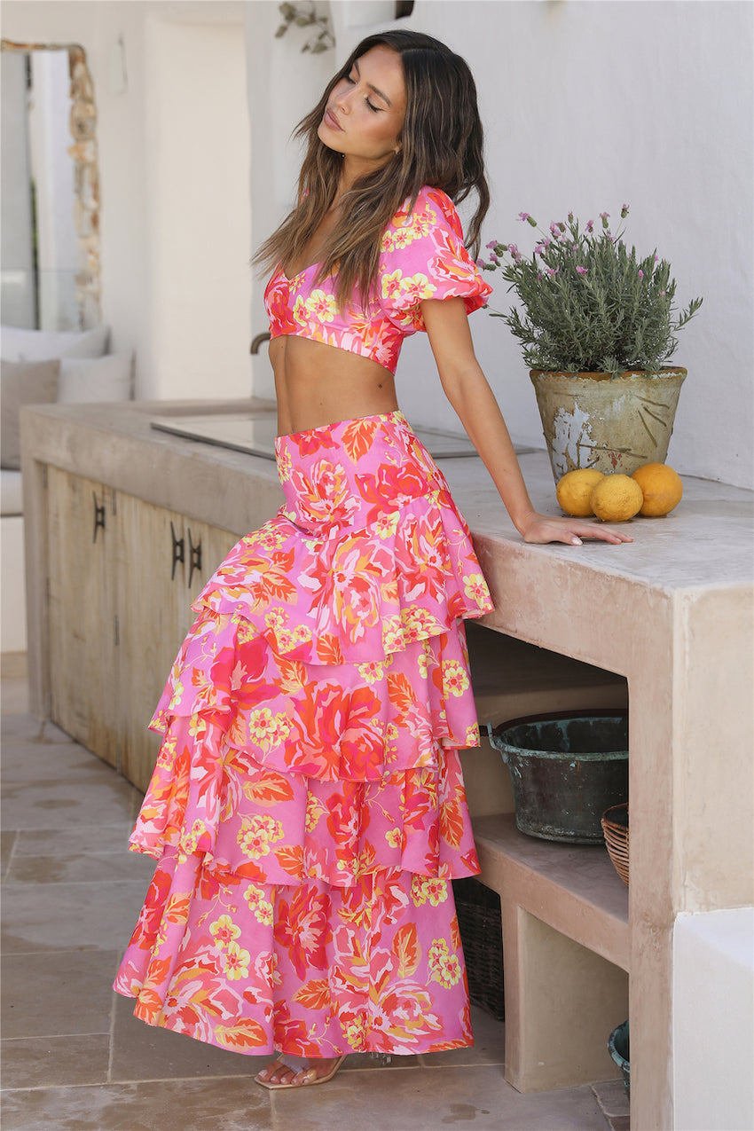 SEVEN WONDERS Yokana Top Pink Floral