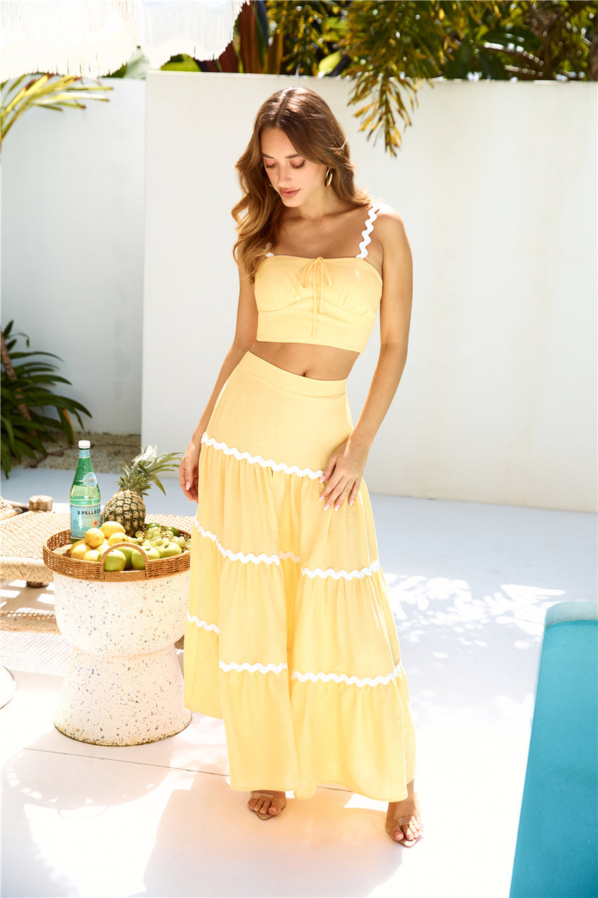Sway One Way Crop Top Orange