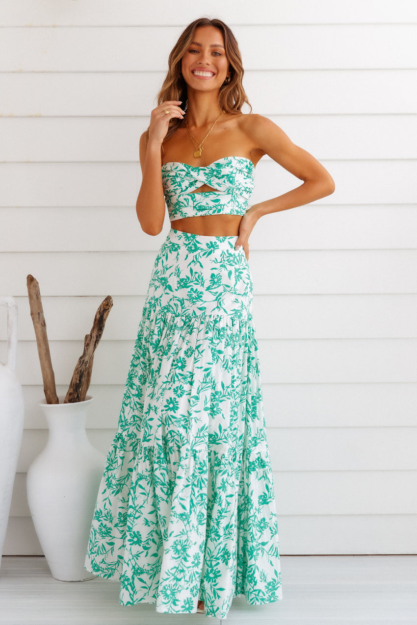 RUNAWAY Ayla Crop Top Green