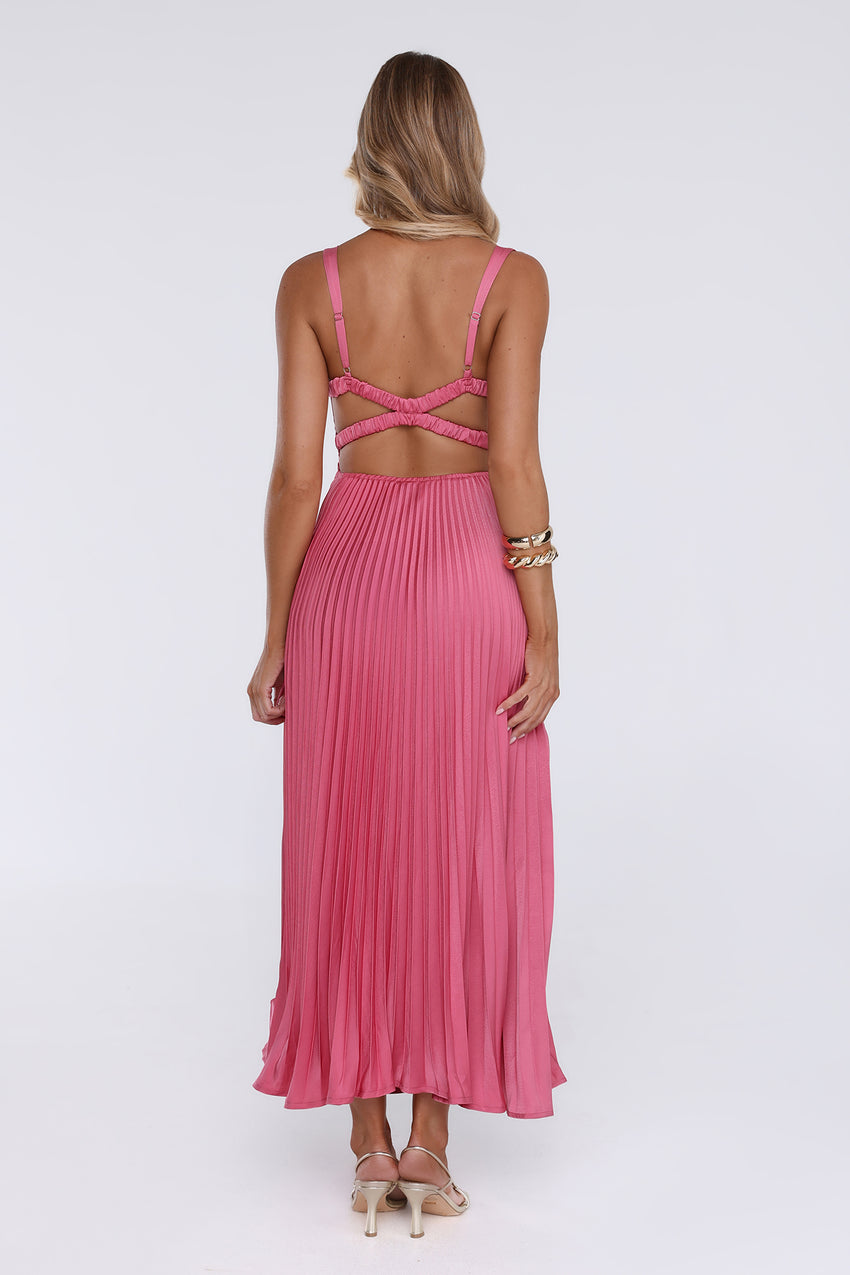 Dazzling Opulence Maxi Dress Rose