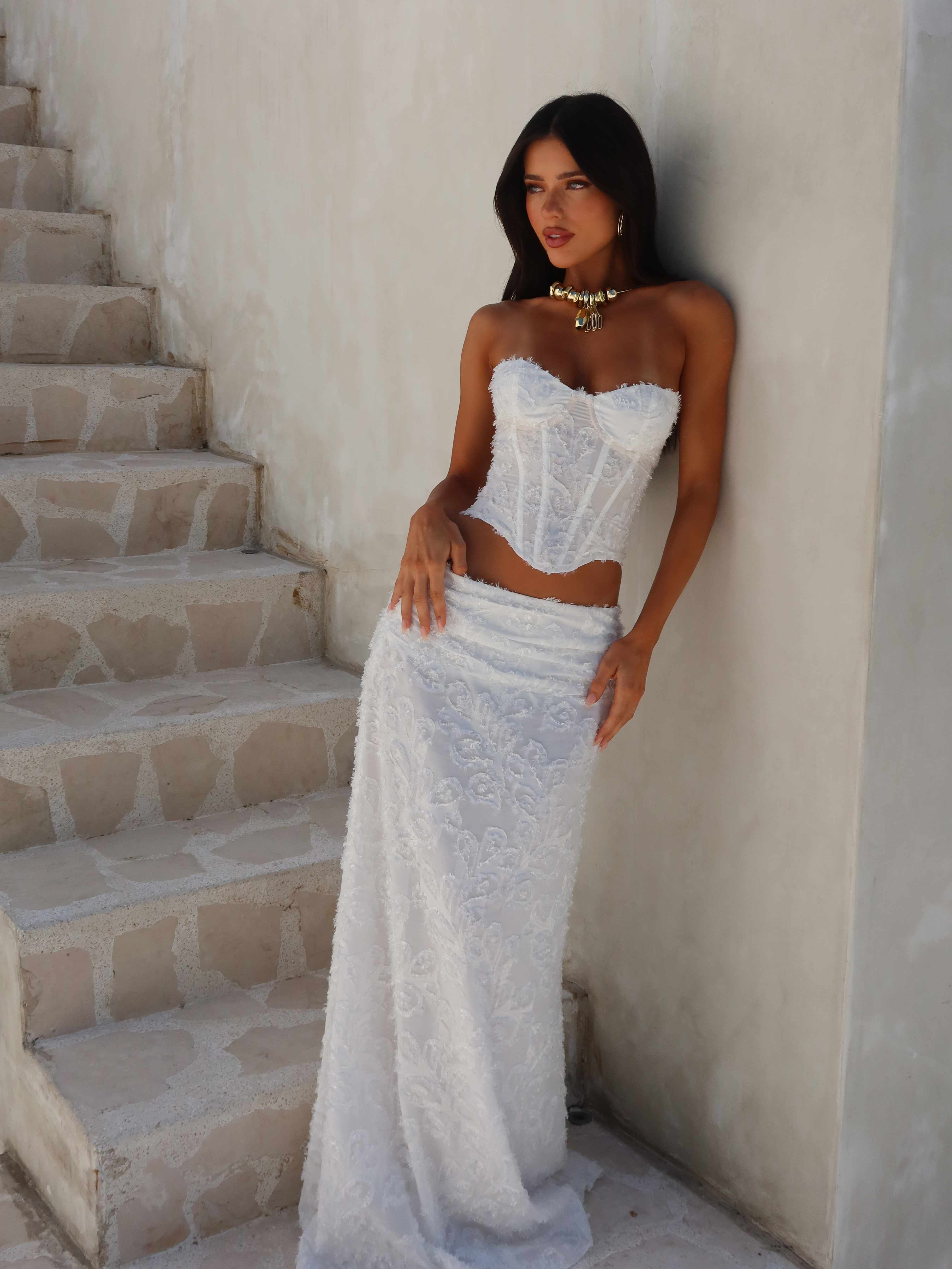 Lucy'S Catherine Corset Top Ivory