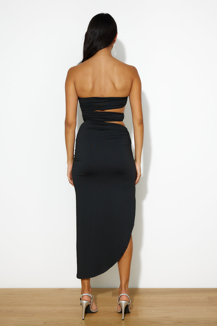 Cheeky Look Midi Dress Black