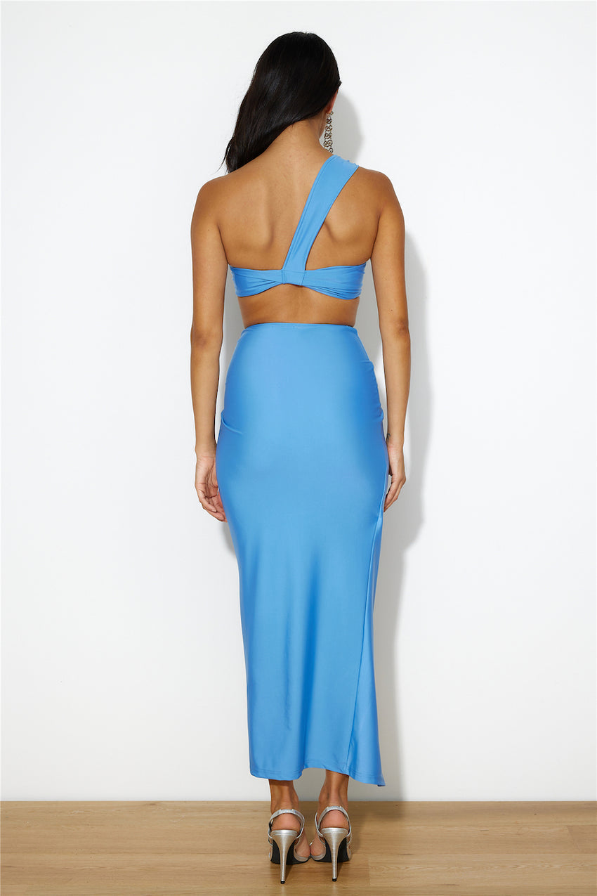 Ready For Goss Crop Top Blue