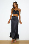 Making Heads Turn Crop Top Black