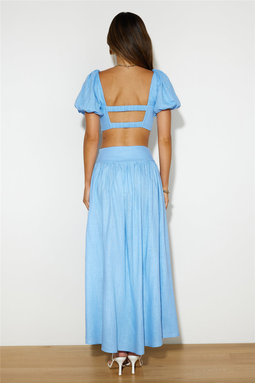 Her Vibe Crop Top Blue