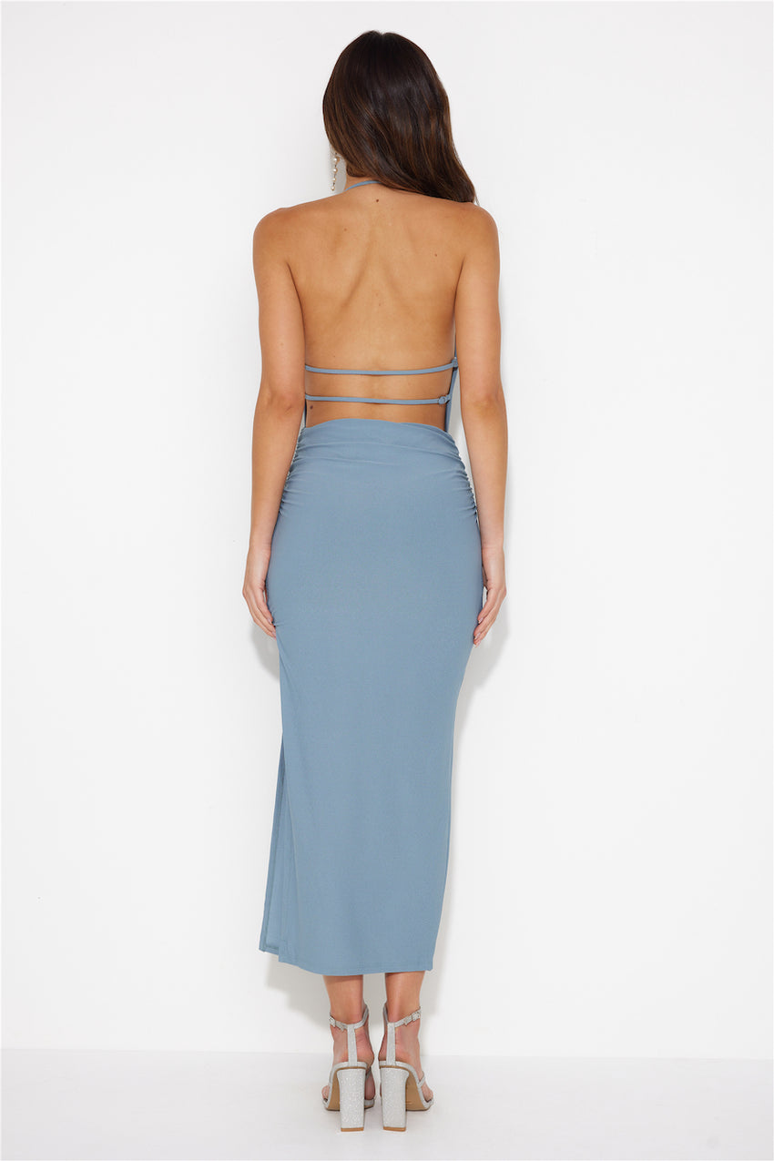 Inspired Ambitions Midi Dress Grey