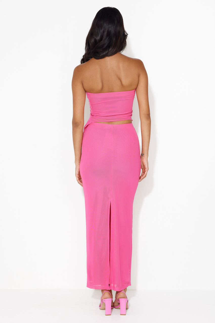 Pictures Please Mesh Crop Top Pink