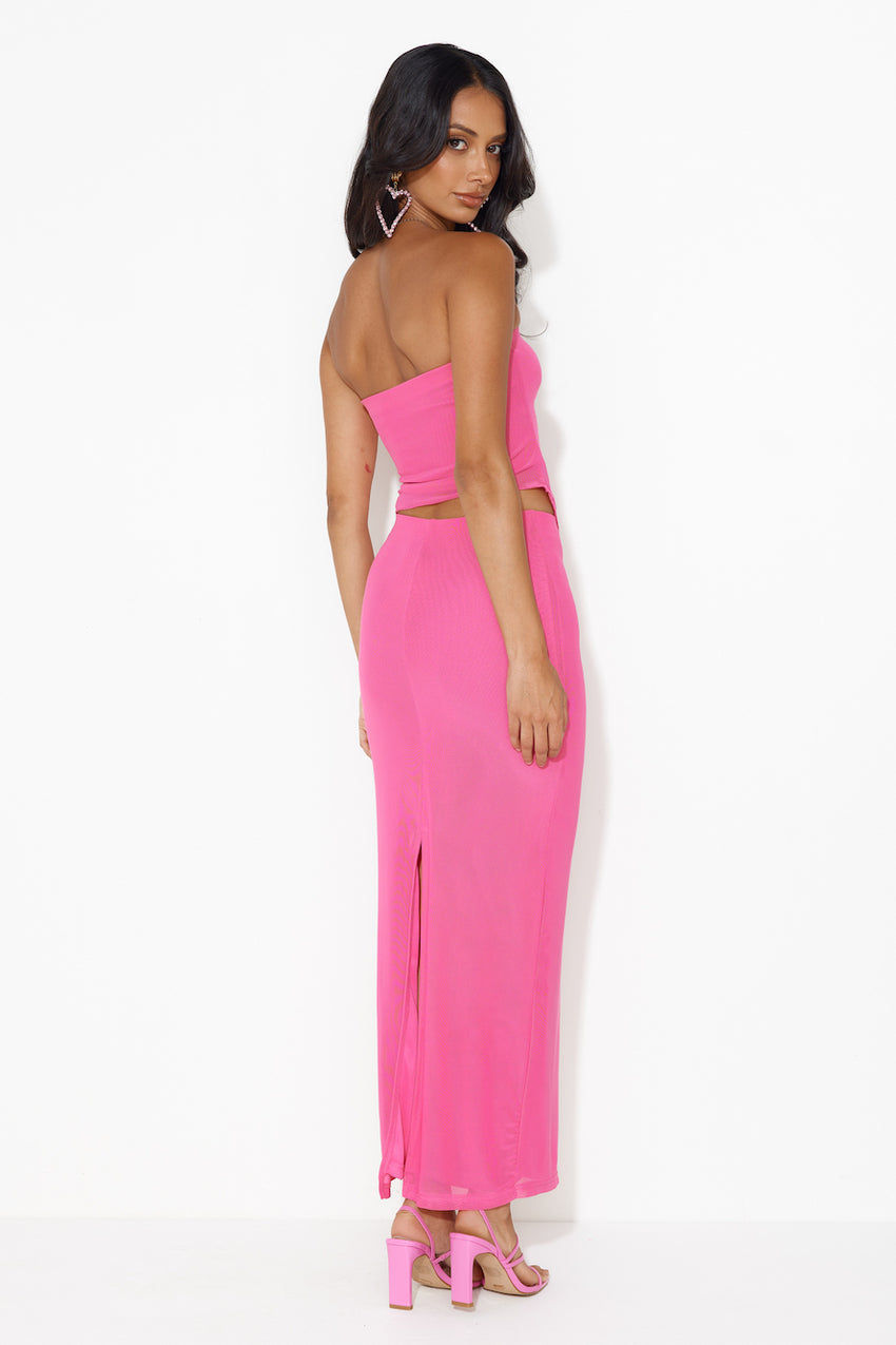 Pictures Please Mesh Crop Top Pink