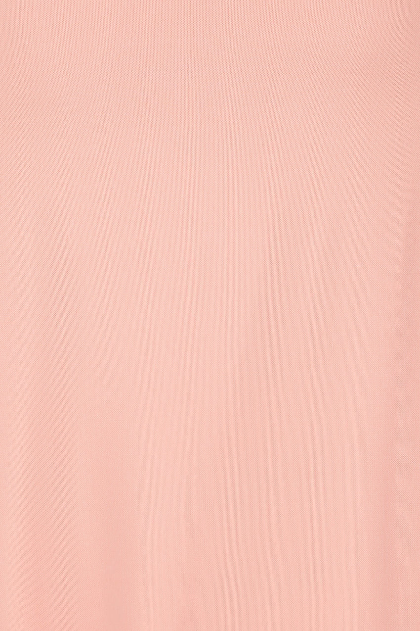 Flaunt It Girl Frill Mesh Maxi Dress Pink