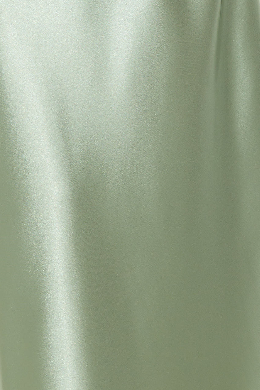 VIPs Accepted Satin Crop Top Sage