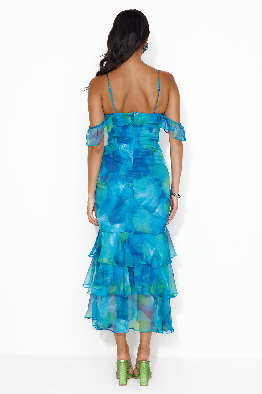 Stars Of Her Maxi Dress Blue
