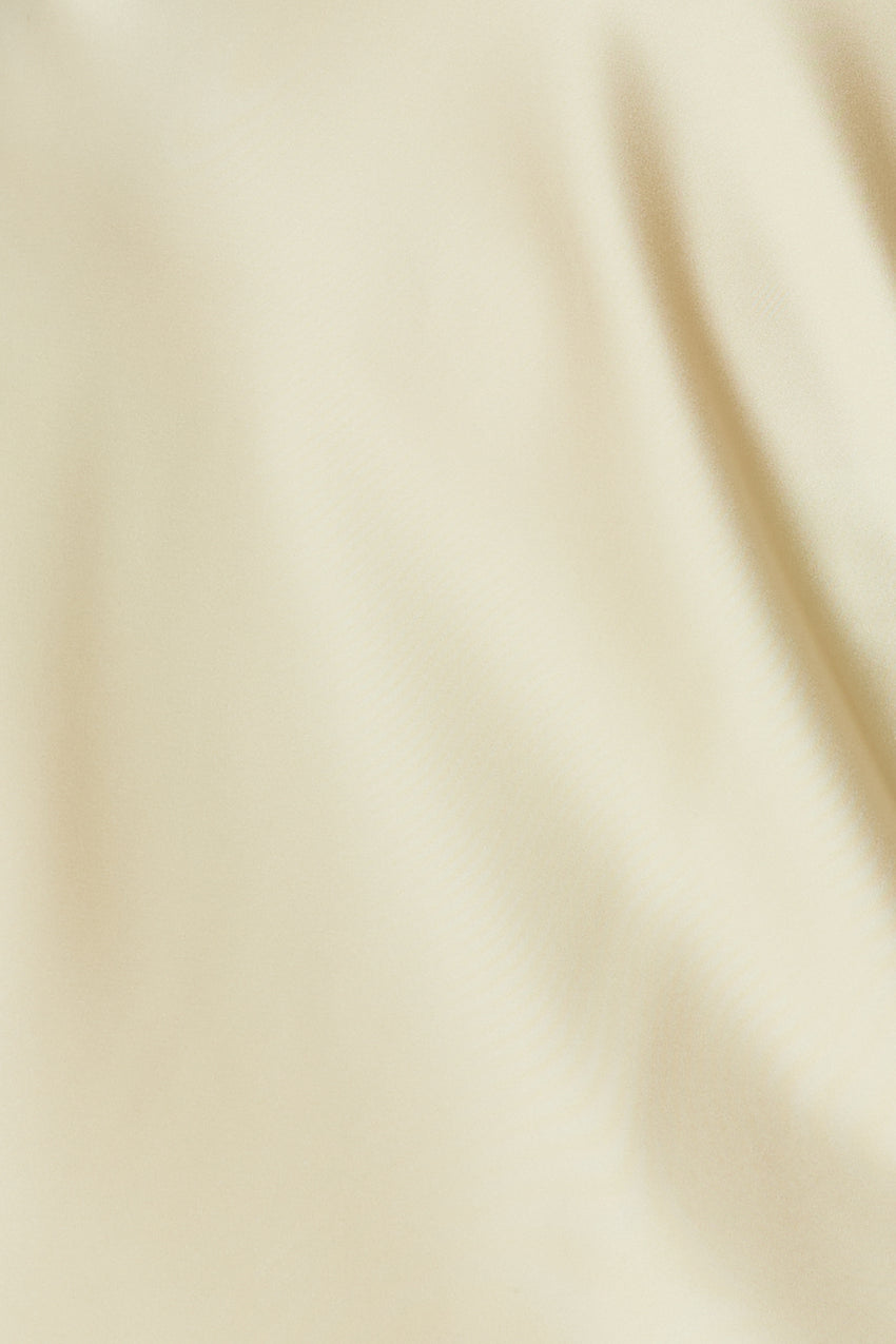 Yours To Love Satin Halter Mini Dress Yellow