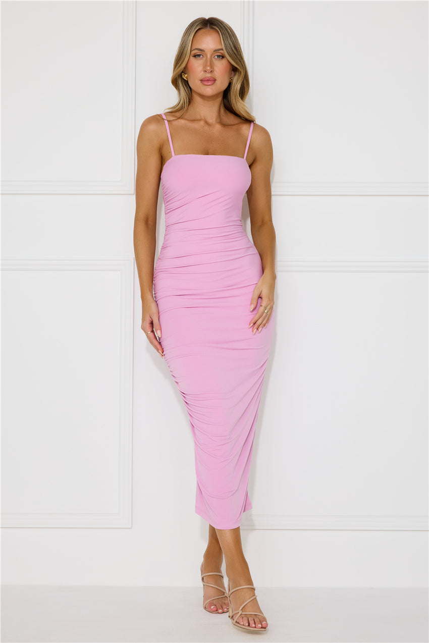 Softer Side Midi Dress Lilac