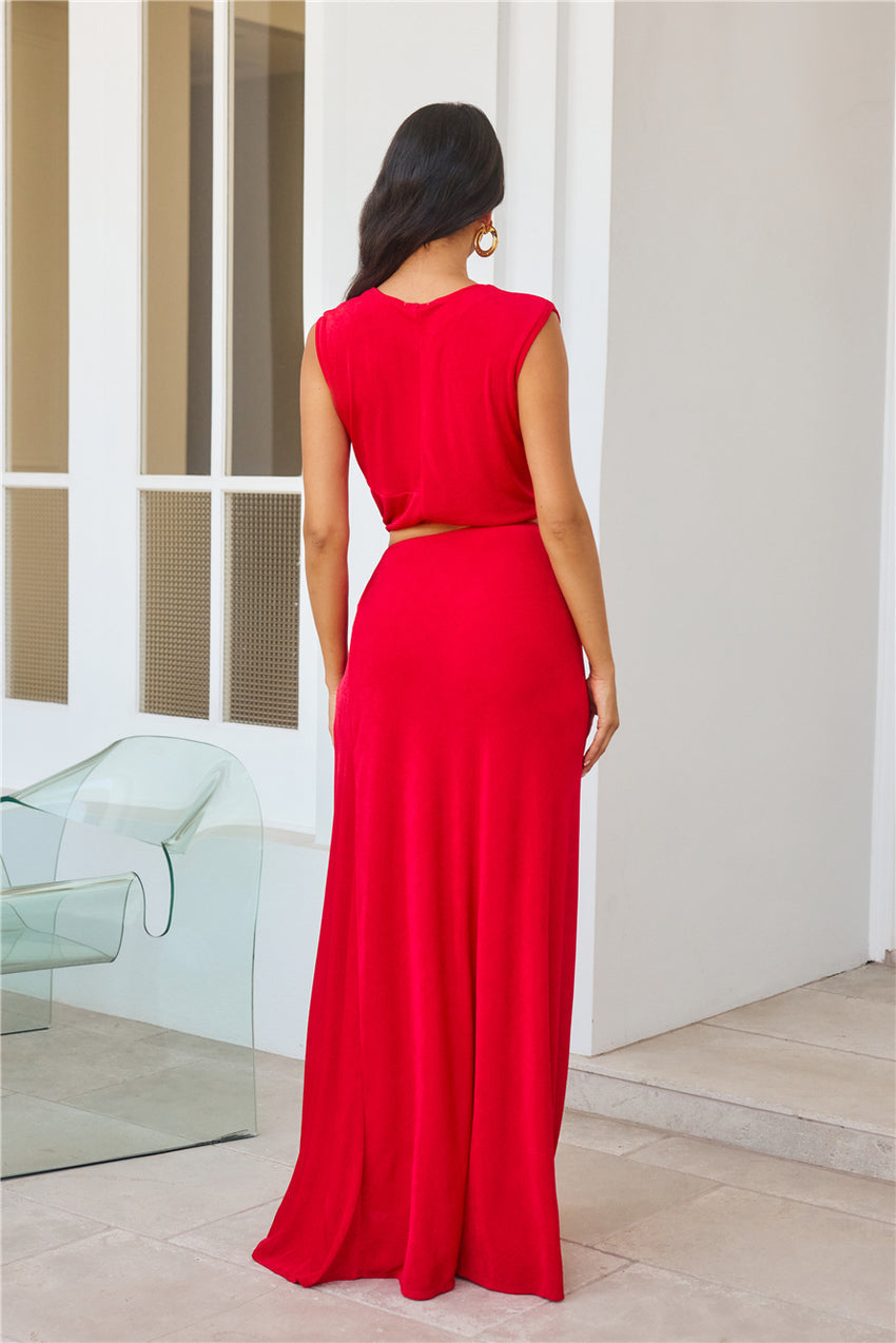 Radiant Beauty Maxi Dress Red