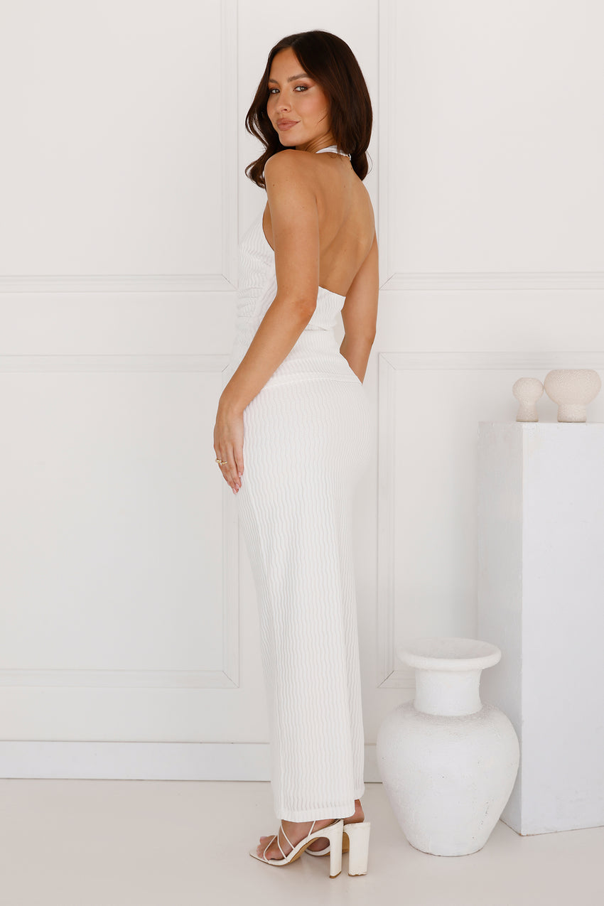 Mango Bay Halter Top White