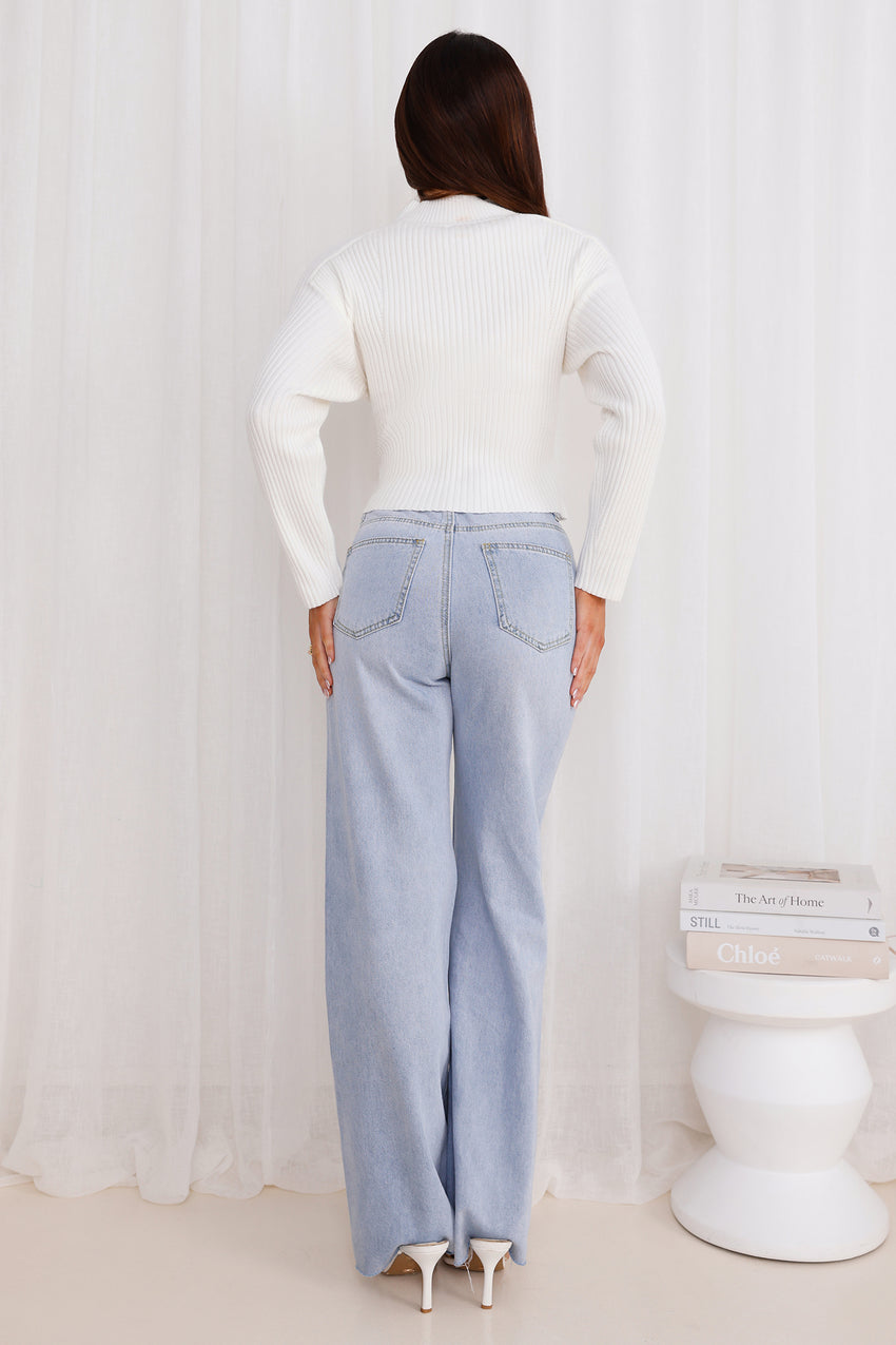 Winter Sun Sweater Top Cream