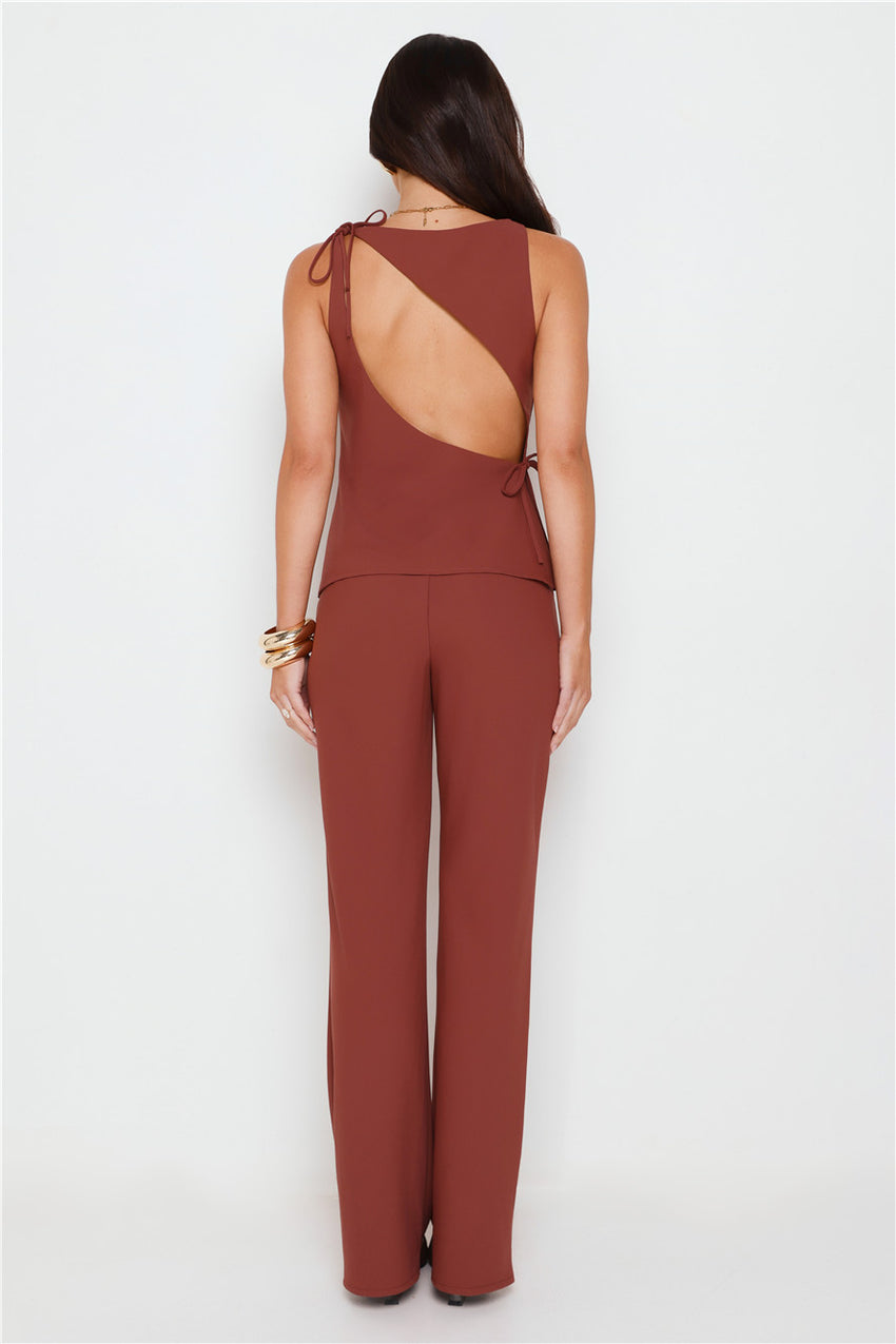 Tailor Theory Top Brown