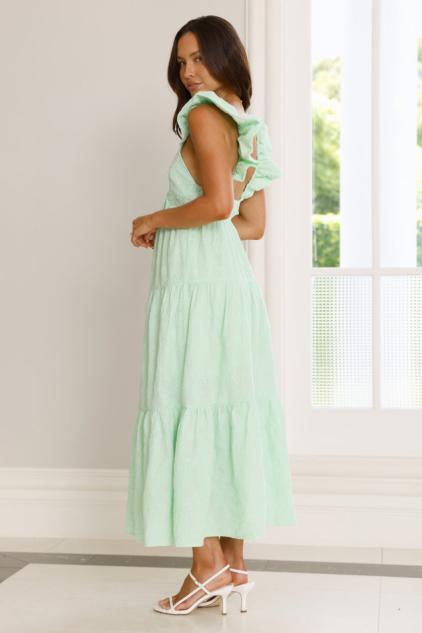 Beachy Charms Maxi Dress Mint