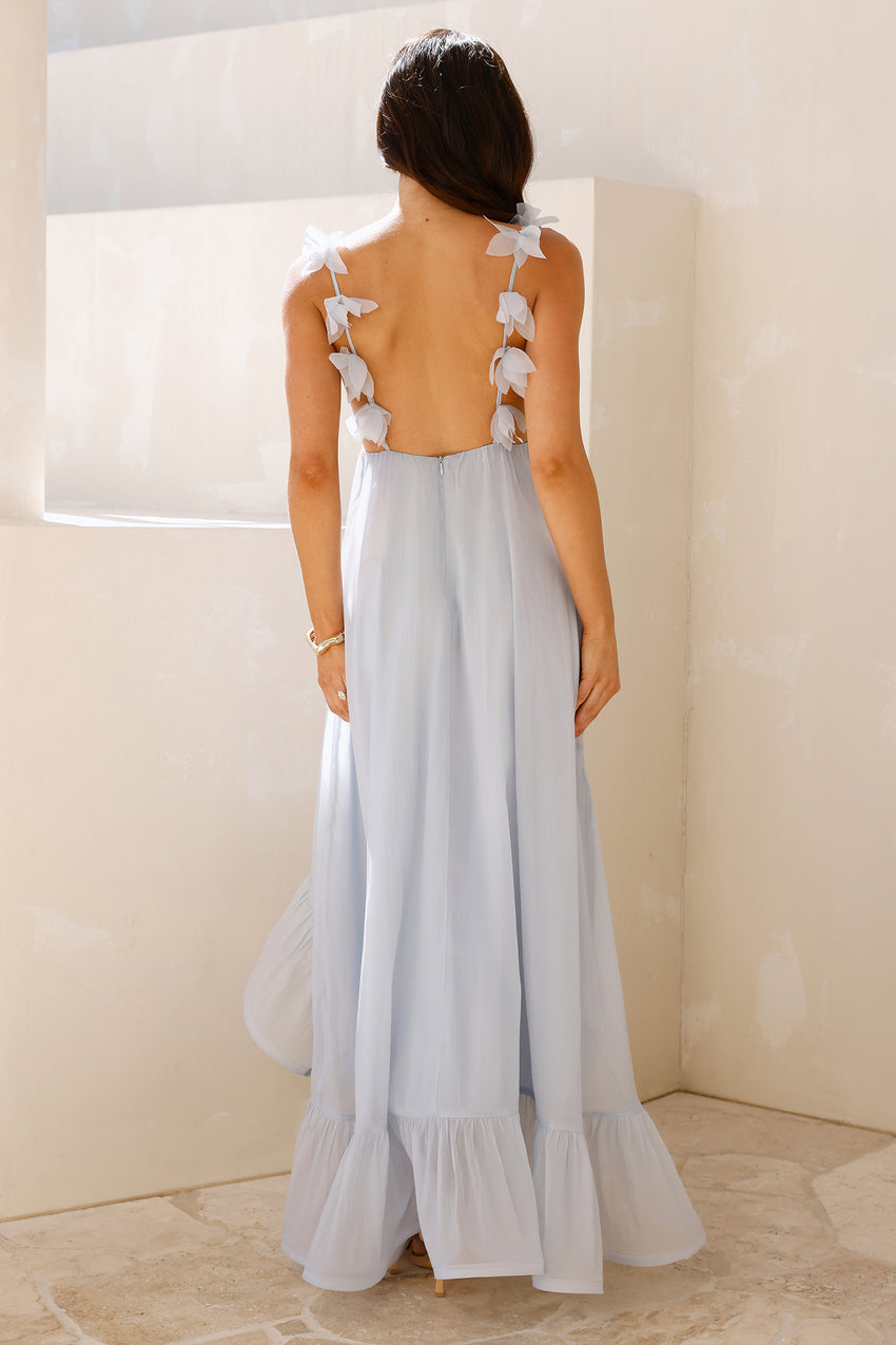 Floating On Florals Maxi Dress Blue
