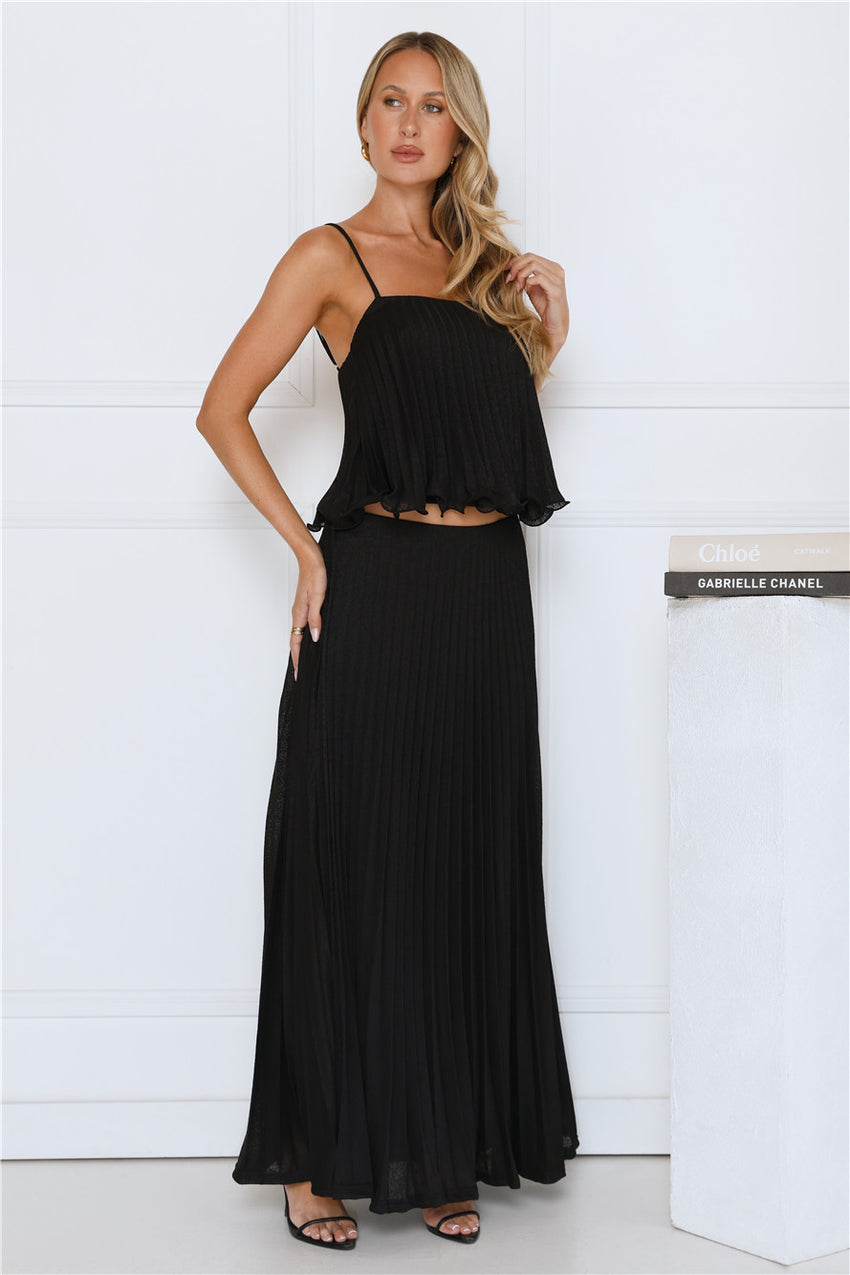 Real Deal Crop Top Black