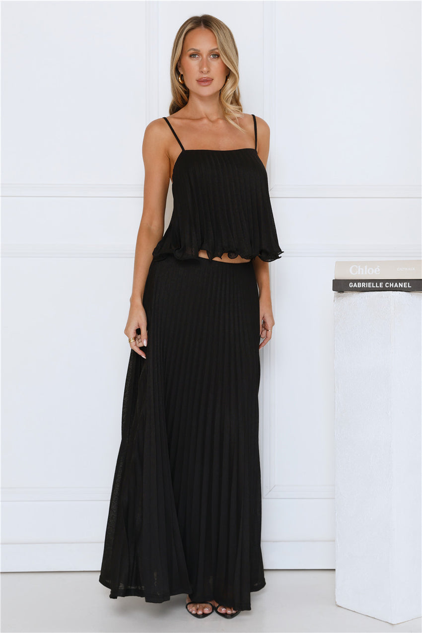 Real Deal Crop Top Black