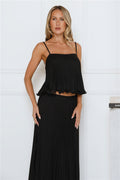 Real Deal Crop Top Black