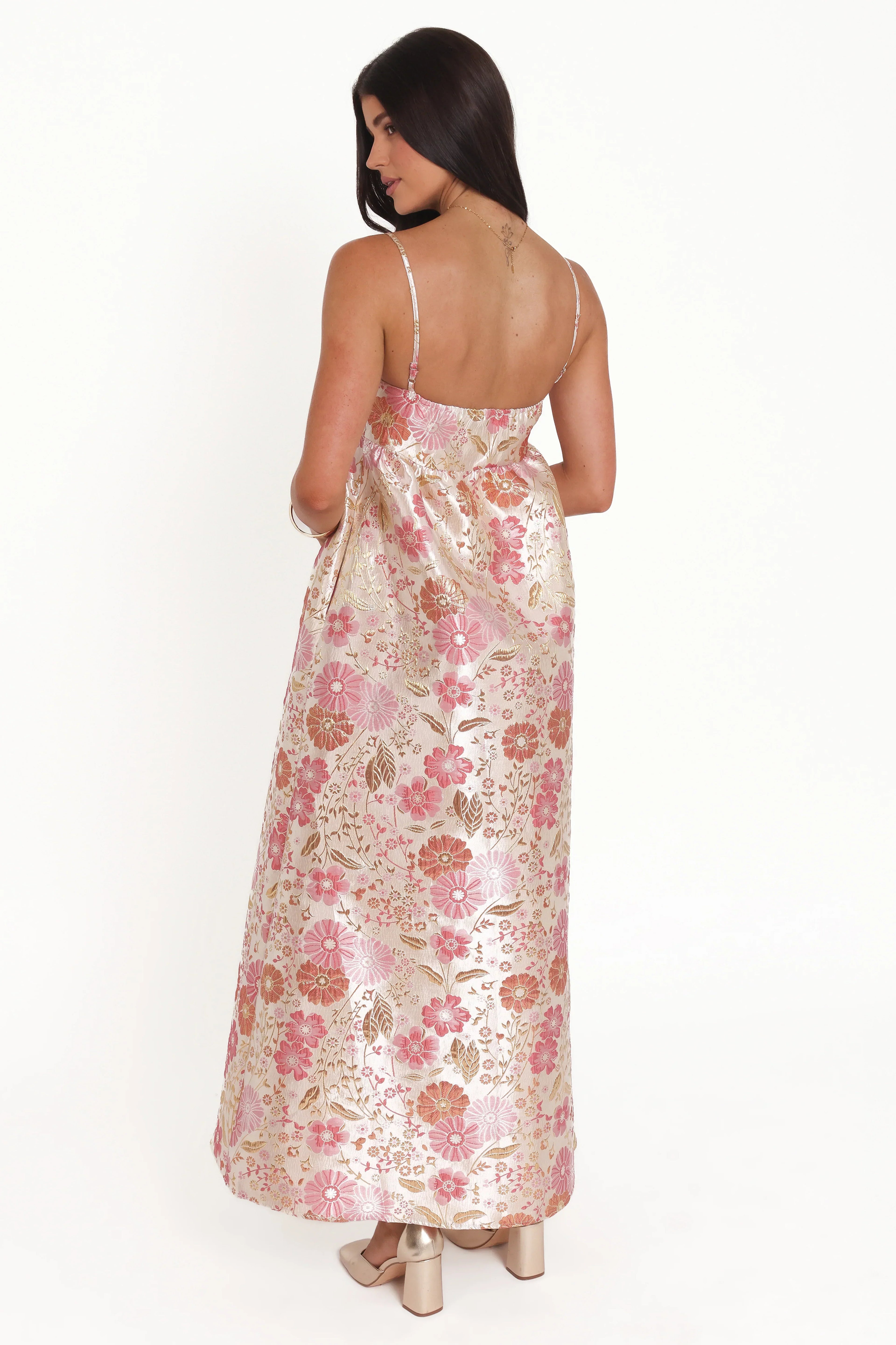 Yasmine Maxi Dress - Pink Floral
