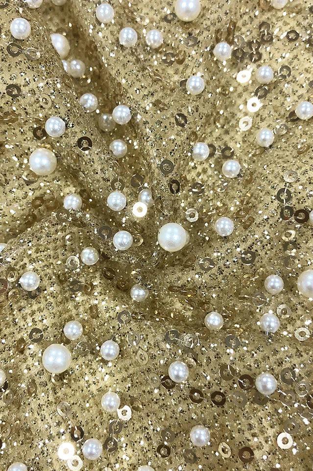 Lainey Pearls Beaded Maxi Dress