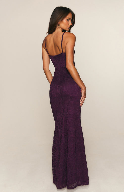 Blossom Belle Maxi Dress Plum