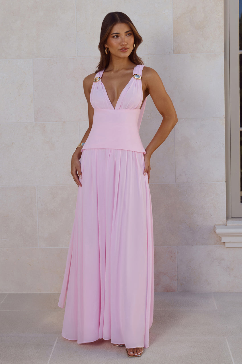 Refined Allure Maxi Dress Pink