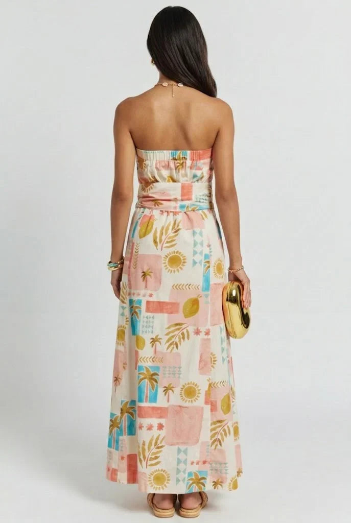 Poolside Mosaic Maxi Dress