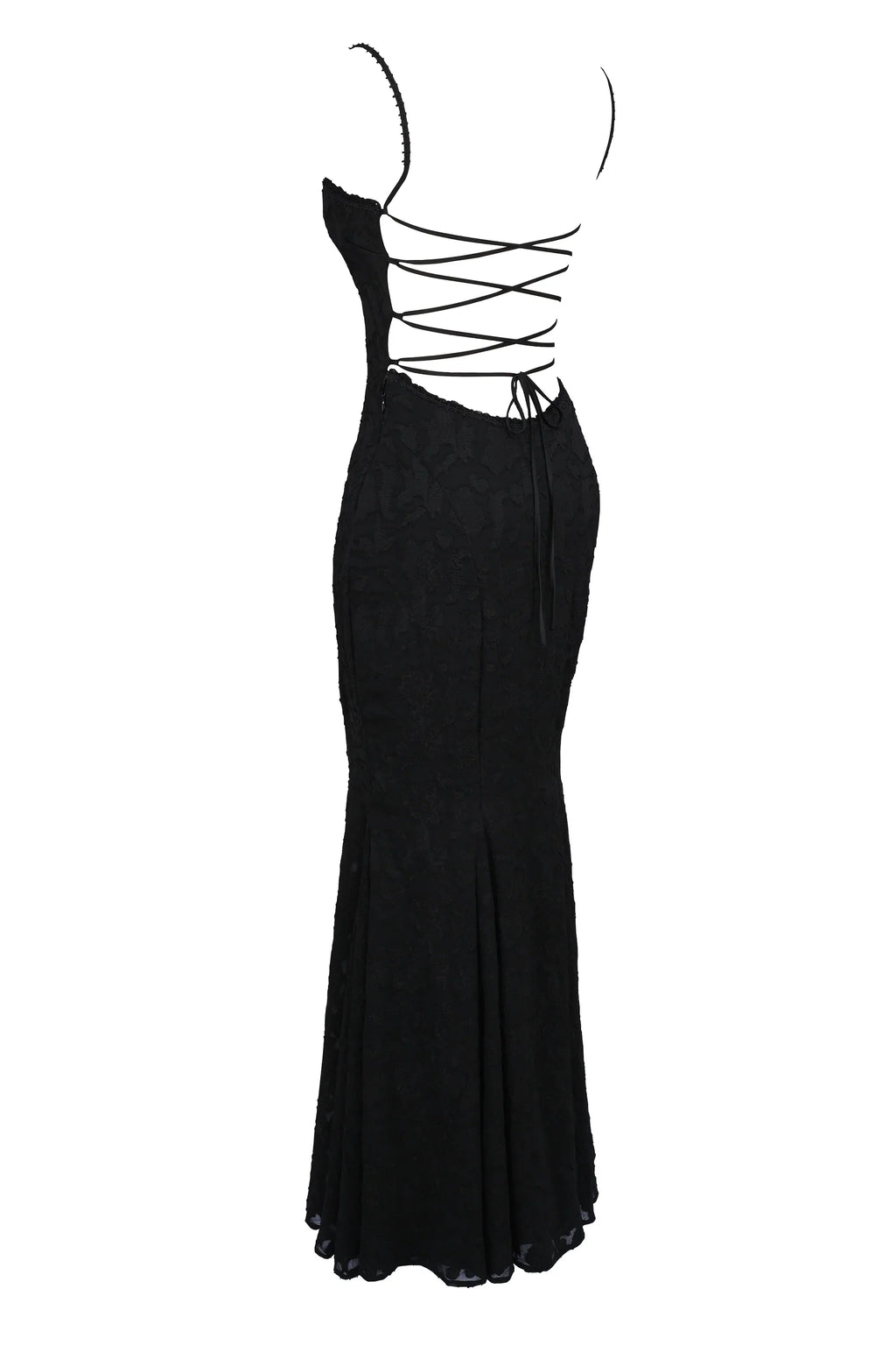 Black Lace Maxi Dress