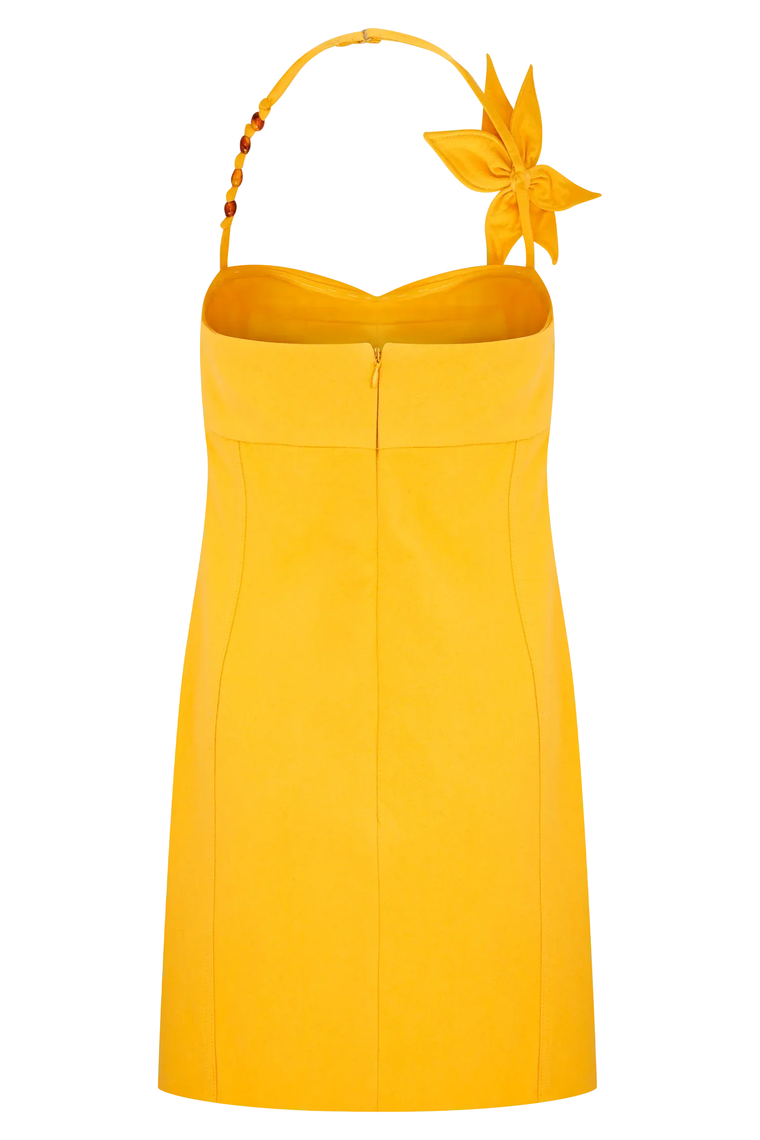 Reyes Cotton Floral Mini Dress - Butterscotch