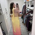 Sunset Magic Strapless Pleated Maxi Dress Yellow