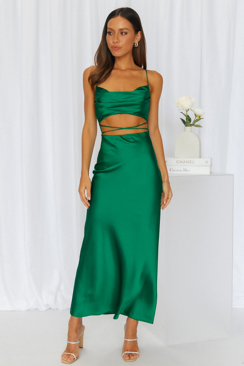 Made Love Midi Dress Green