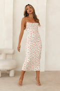 HELLO MOLLY Dreamy Eiffel Tower Date Midi Dress White