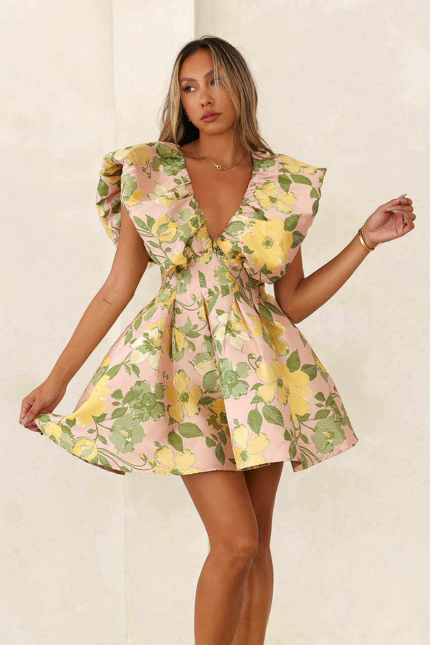 It's Giving Class Mini Dress Multi