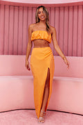 HELLO MOLLY Loving Memory Crop Top Mango