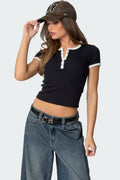 Gillian Henley Waffle Top