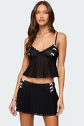 Dona Lacey Sheer Mesh Tank Top