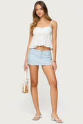 Carrine Pinstripe Mini Skort