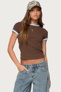 Zeke Contrast T Shirt