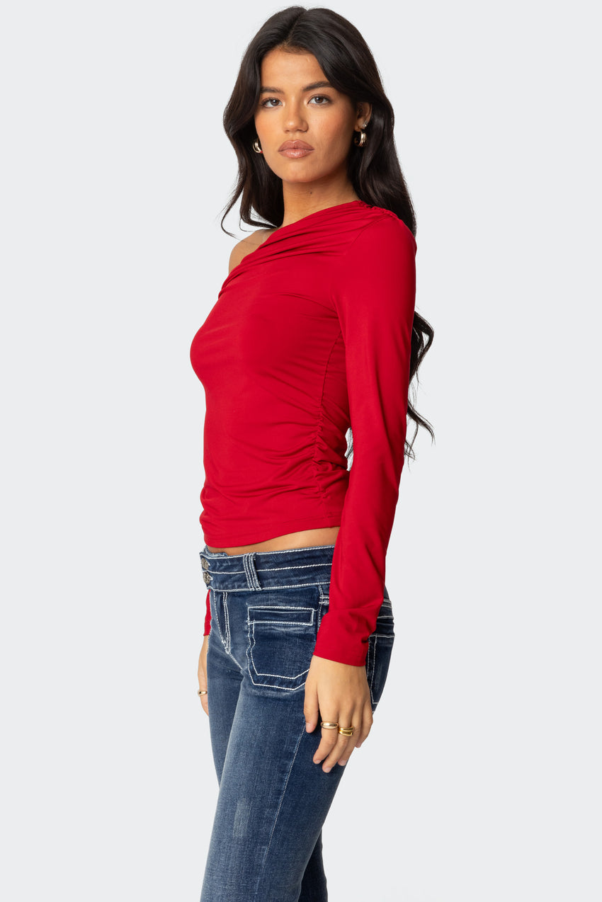 Ronnie Asymmetric Long Sleeve Top