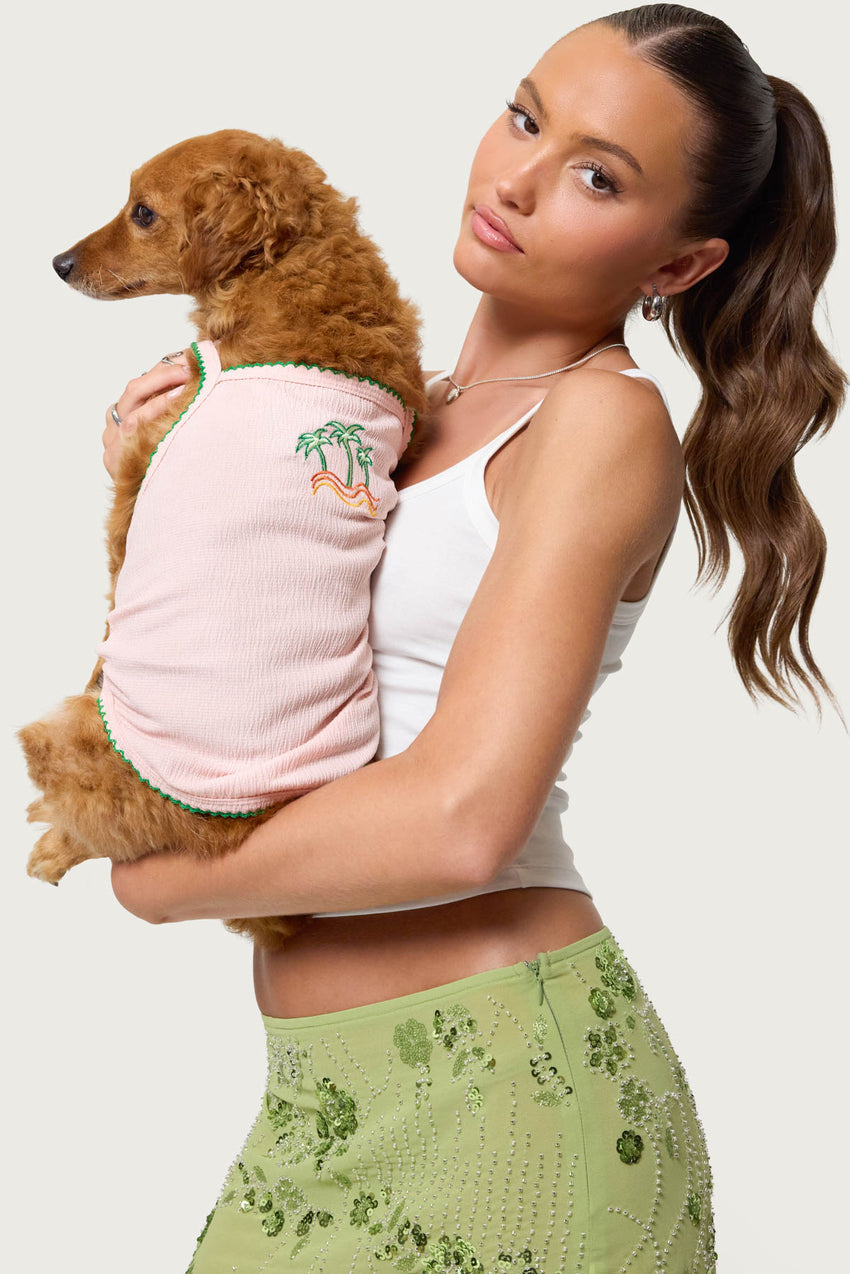In The Tropics Pet Tank Top